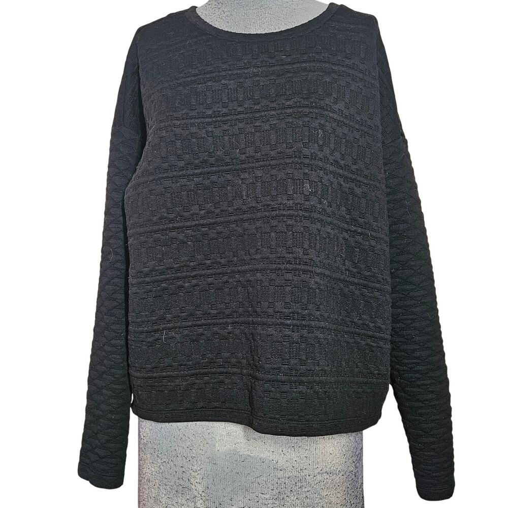 H&M Black Knit Top Size Medium